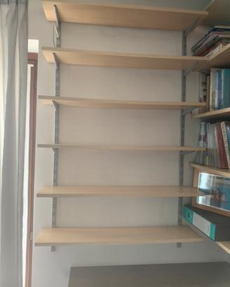 Scaffale  libreria cremagliera a parete