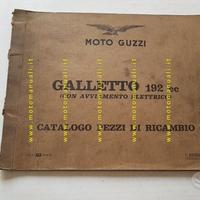 Moto Guzzi Galletto 192 Avv. El. 1962 cat. ricambi