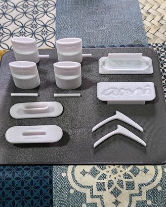 Accessori 3D per Citroen Ami - 10 pezzi Bianco