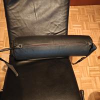 Chaise Longue in pelle nera