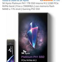 ssd nvme sk hynix platinum p41 nuovo 