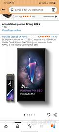 ssd nvme sk hynix platinum p41 nuovo 