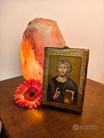 Icona sacra Cristo Pantocratore.