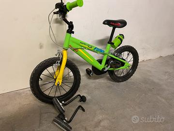 Bicicletta bimbo con rotelle