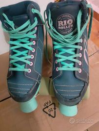 Pattini quad blu 34 Rio Roller lumina