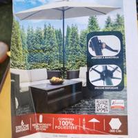 Ombrellone nuovo da giardino 3 metri 2,4m altezza