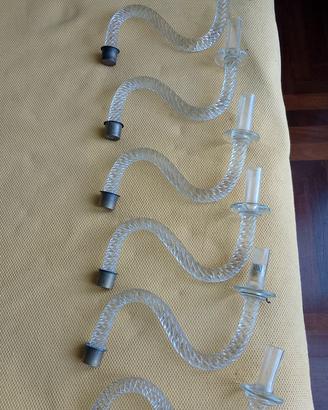 Bracci in vetro di Murano per ricambio Lampadari 