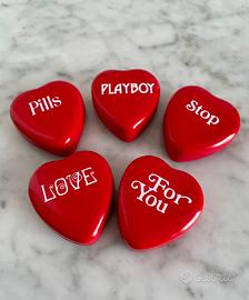 Scatoline in latta porta pillole