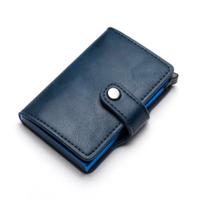 Portafoglio portatessere con bottone chiusura