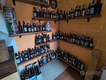 collezione bottiglie birra