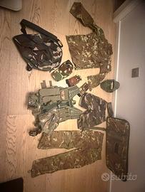 Set completo abbigliamento mimetico softair