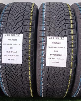 4 GOMME 215 60 17 NEXEN INV RIF3021
