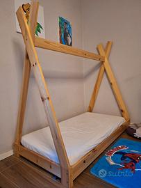 Letto montessoriano per bambini fino a 6 anni