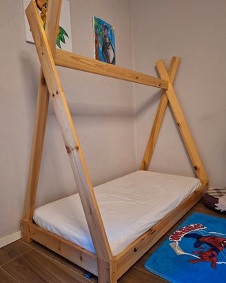 Letto montessoriano per bambini fino a 6 anni