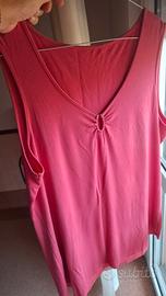 canottiera rosa Barbie, misura 48 donna 