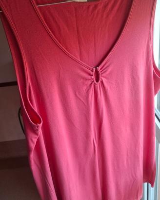 canottiera rosa Barbie, misura 48 donna 