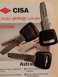 Cilindro europeo Cisa Astral per porta blindata