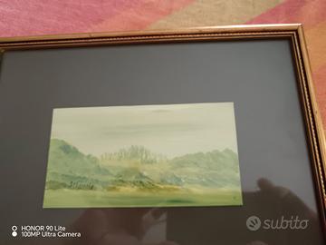 Quadro con paesaggio cm 28 x 22