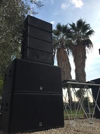 impianto audio turbosound line array 20mila watt