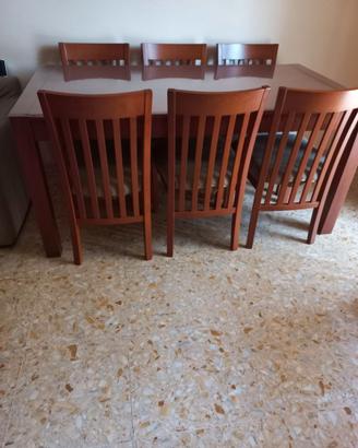 Tavolo  sedie Tavolo (Presotto) - cm 160x85 allung