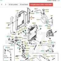 Coperchio Dx Radiatore Kawasaki EN 500 140241890