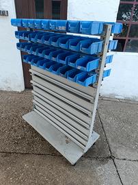 carrello portaminuteria a bocca di lupo