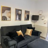 Divano  3 posti + pouf