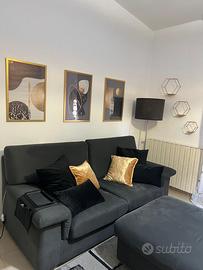 Divano  3 posti + pouf