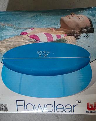 Telo copertura piscina fuori terra tonda 2,67m