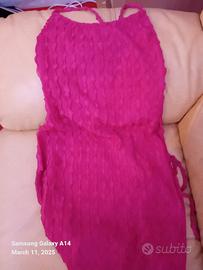 abito lungo senza mano