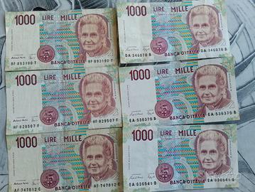 1000 lire Montalcini 3 ottobre 1990