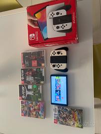 Nintendo switch oled con 5 giochi