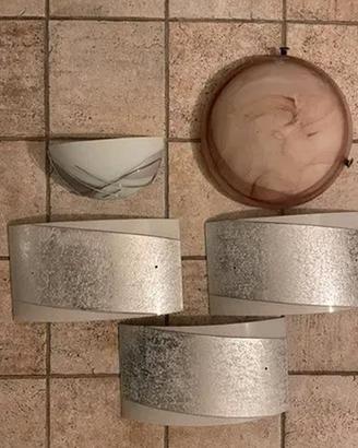 Set lampade Applique (nr.3 + nr.1 + nr.1), a muro