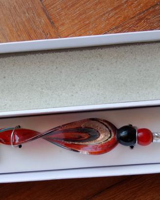 Penna Calligrafica in Vetro di Murano