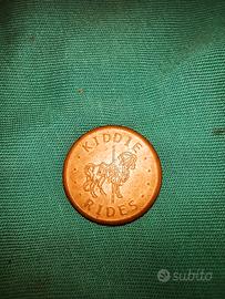 Kiddie Rides Gettone giostra cavalli anni 70
