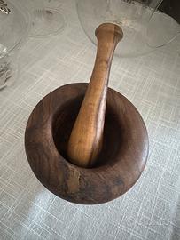 Mortaio di legno
