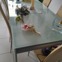 tavolo sala cristallo allungabile