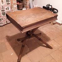 antico tavolino rarissimo forma di libro 