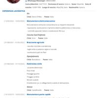 Elettricista in officina/bracciante agricolo/Man.E