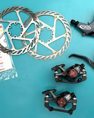 Freni a disco meccanici, impianto completo