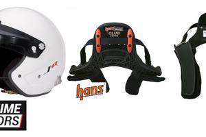 CASCO OMP J-RALLY + collare HANS omologati FIA