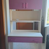 scrivania, giroletto cameretta ragazza