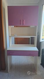 scrivania, giroletto cameretta ragazza