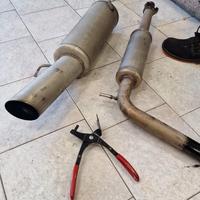 scarico per auto acciaio inox 