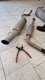 scarico per auto acciaio inox 