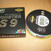 Trecciato pesca 9 fili 100 lb 0.50mm 500 mt multic