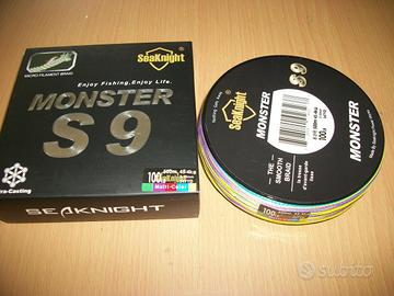 Trecciato pesca 9 fili 100 lb 0.50mm 500 mt multic