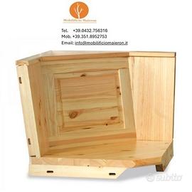 Giropanca In Legno Taverna Mobili Rustici cd0281