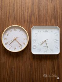 Coppia di Orologi da Parete - Stile Minimal