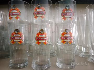 bicchieri birra Peroni